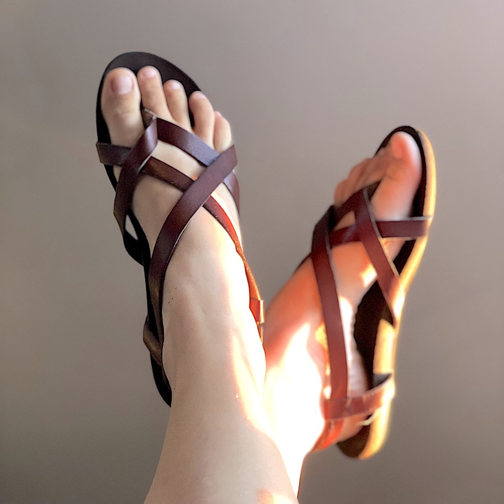 Strapy leather sandals